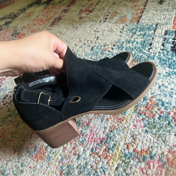 UGG KOOLABURRA Kaiah Pump | Black Suede | Open Toe | Size 6 - Picture 3 of 6